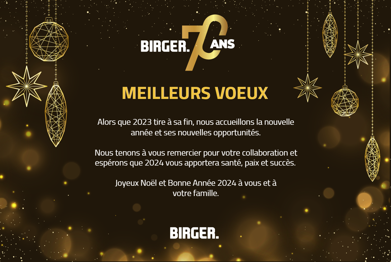 BIRGER. MEILLEURS VOEUX