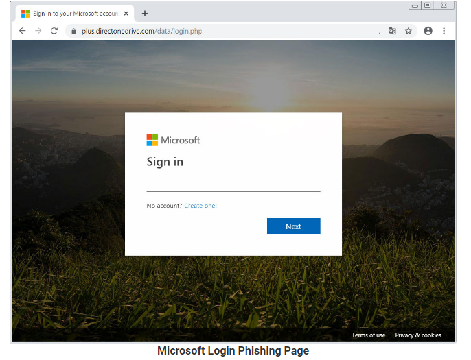 Microsoft - log in